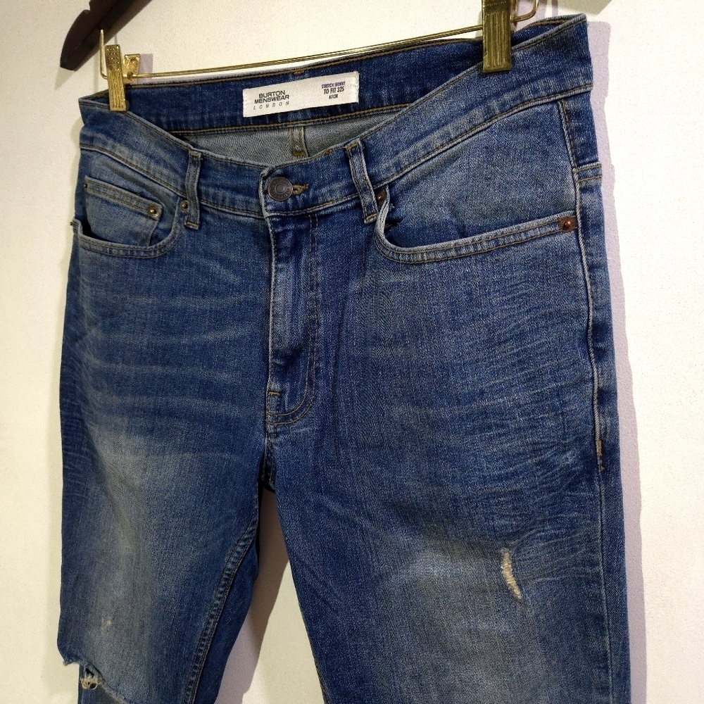Burton | Blue Skinny Distressed Jeans - Picture 2 of 10